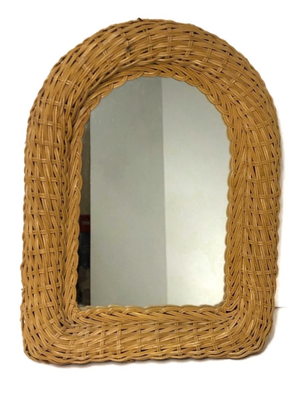 Wicker Ratton Boho Hanging Mirror
